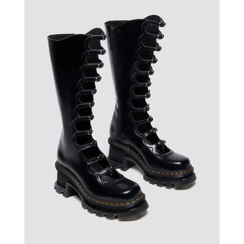 Dr. Martens x Marc Jacobs Kiki Boots in BLACK BUTTERO (Women's sizing) - Picture 2 of 10